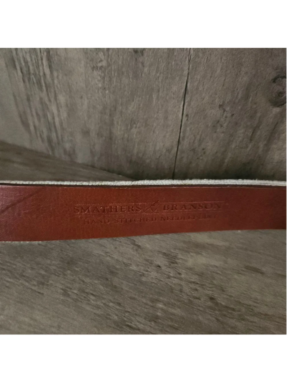 Smathers & Branson Needlepoint Leather Brass Pro-Am Invitational Golf Belt 40 US